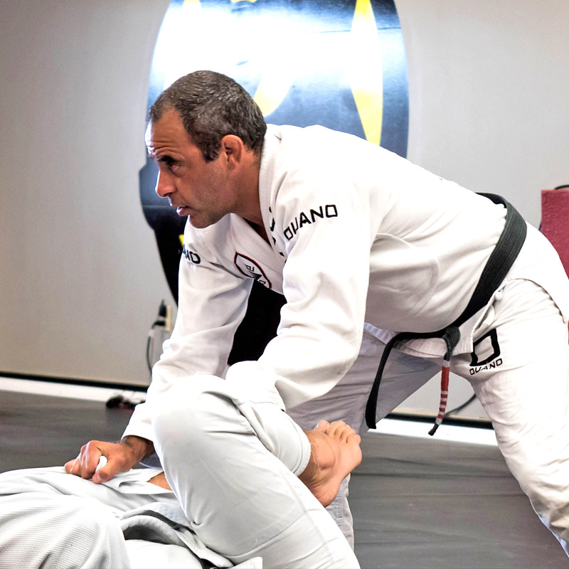 man taking someone to mat