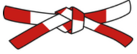 red white belt