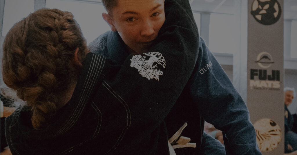 Two students practicing Ju jitsu